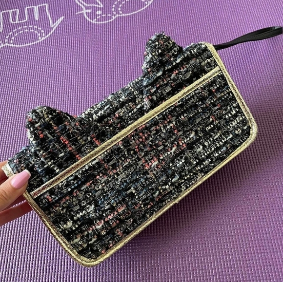 Juicy Couture NEW Wristlett Clutch Womens Tweed Wallet Owel - Picture 3 of 7